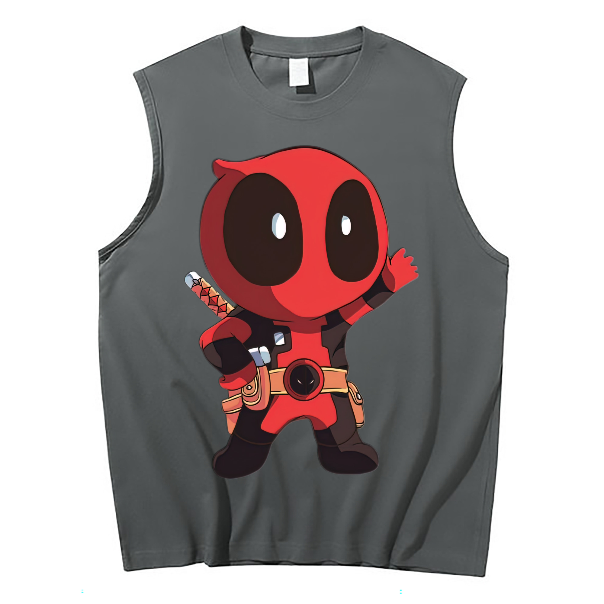 （画像用） Deadpool デッドプール コットン100％タンクトップ（フロントプリント）
